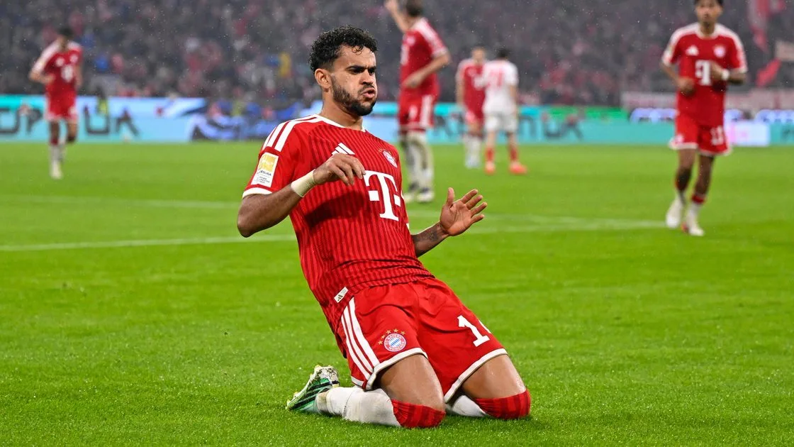 A Bayern Munich player celebrates against RB Leipzig. Photo: bundesliga.com